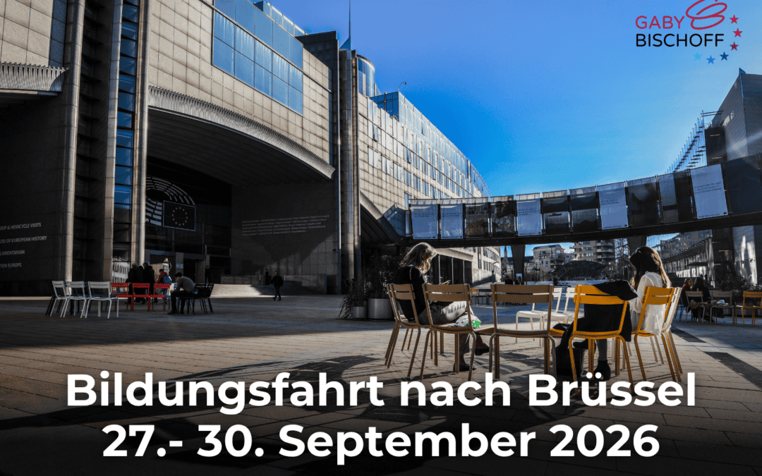 Besucht mich im EU-Parlament in Brüssel!