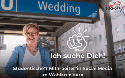 Stellenausschreibung Studentische*r Mitarbeiter*in Social Media im Wahlkreisbüro