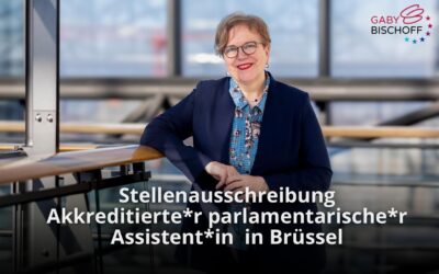 Stellenausschreibung Akkreditierte*r parlamentarische*r Assistent*in